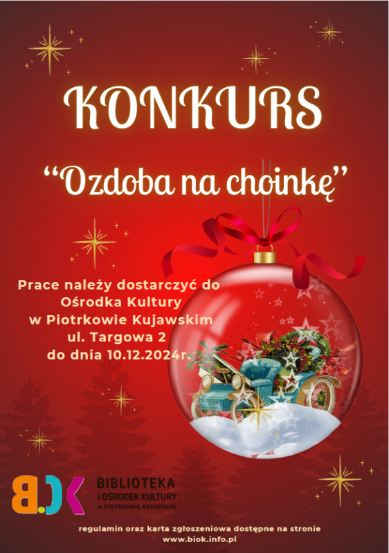 Konkurs "Ozdoba na choinkę"