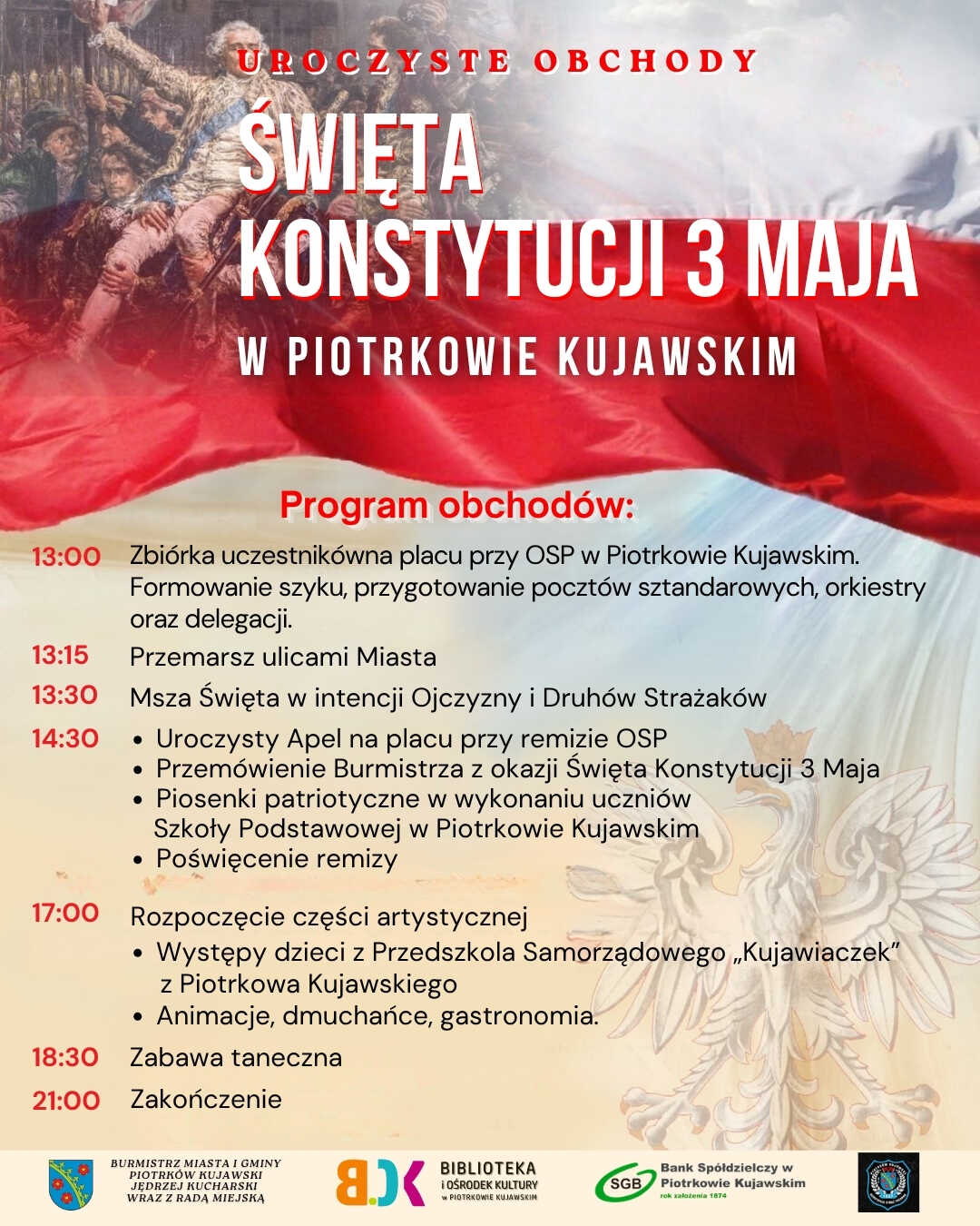 Uroczyste obchody Święta Konstytucji 3 Maja