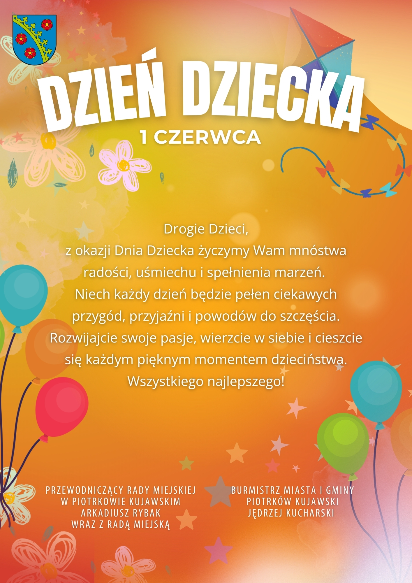 Życzenia z okazji Dnia Dziecka - 01.06.2026 r.